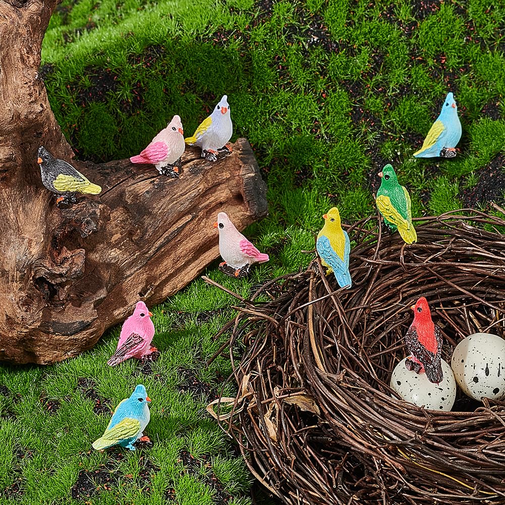 WADORN 8 Styles Miniature Bird Figurines - Image 4