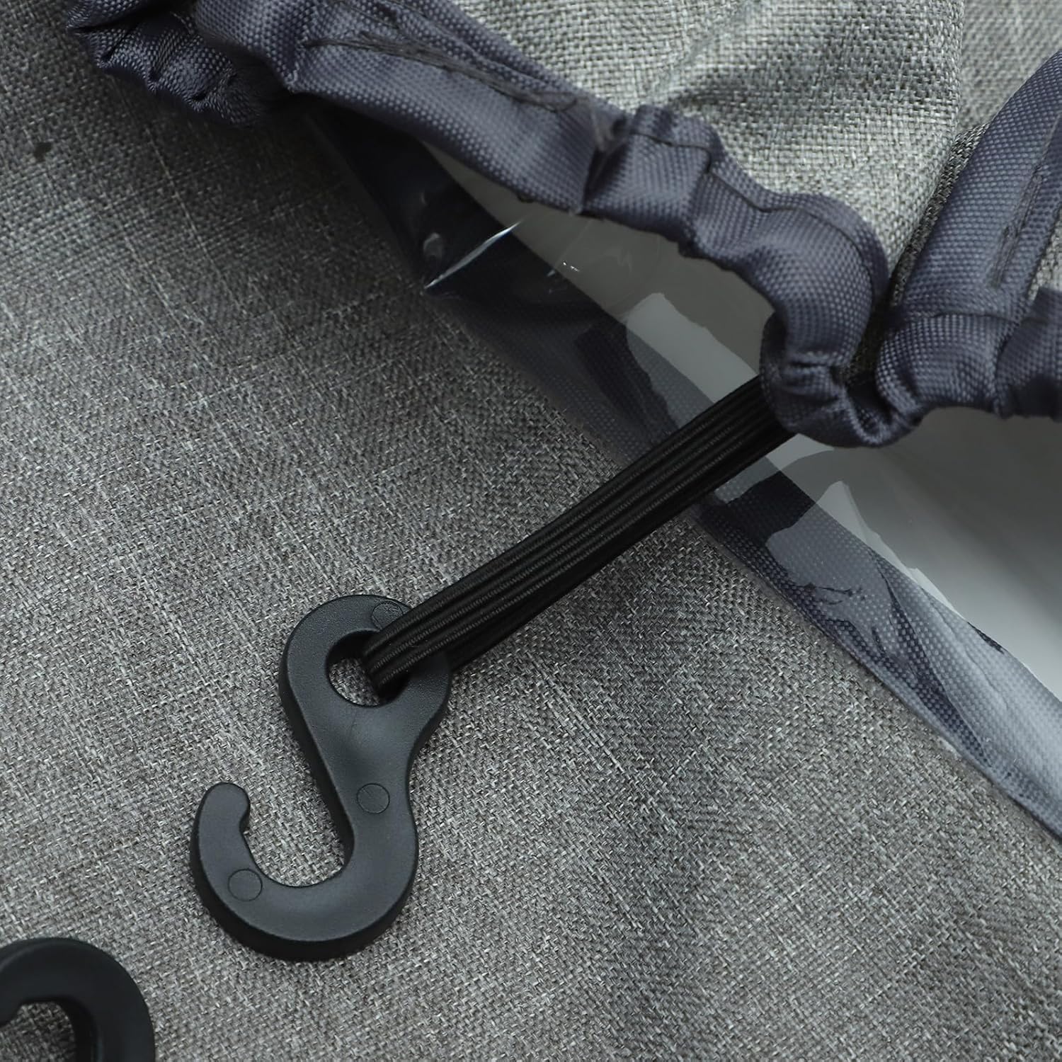 Windproof Stroller Rain Cover Universal Spittle-Proof Stroller Protective Shield Grey for Outdoor Use
