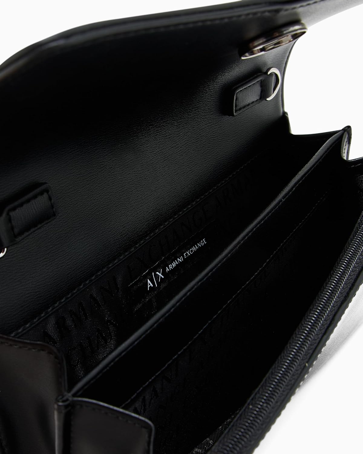 Armani Exchange Women's Jodie Wallet on Chain, Black, One Size - Image 4