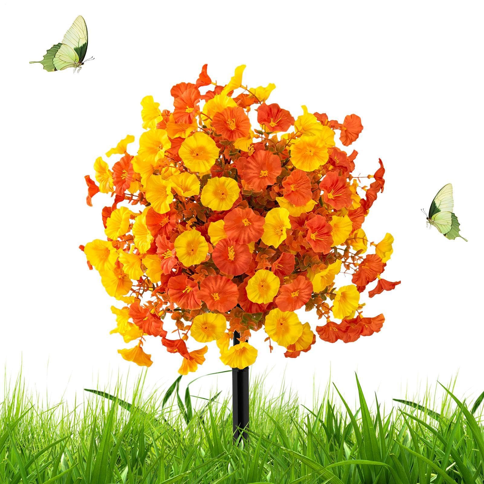 Fleurs artificielles de jardin Generico fausses plantes pour extérieur balcon et pot