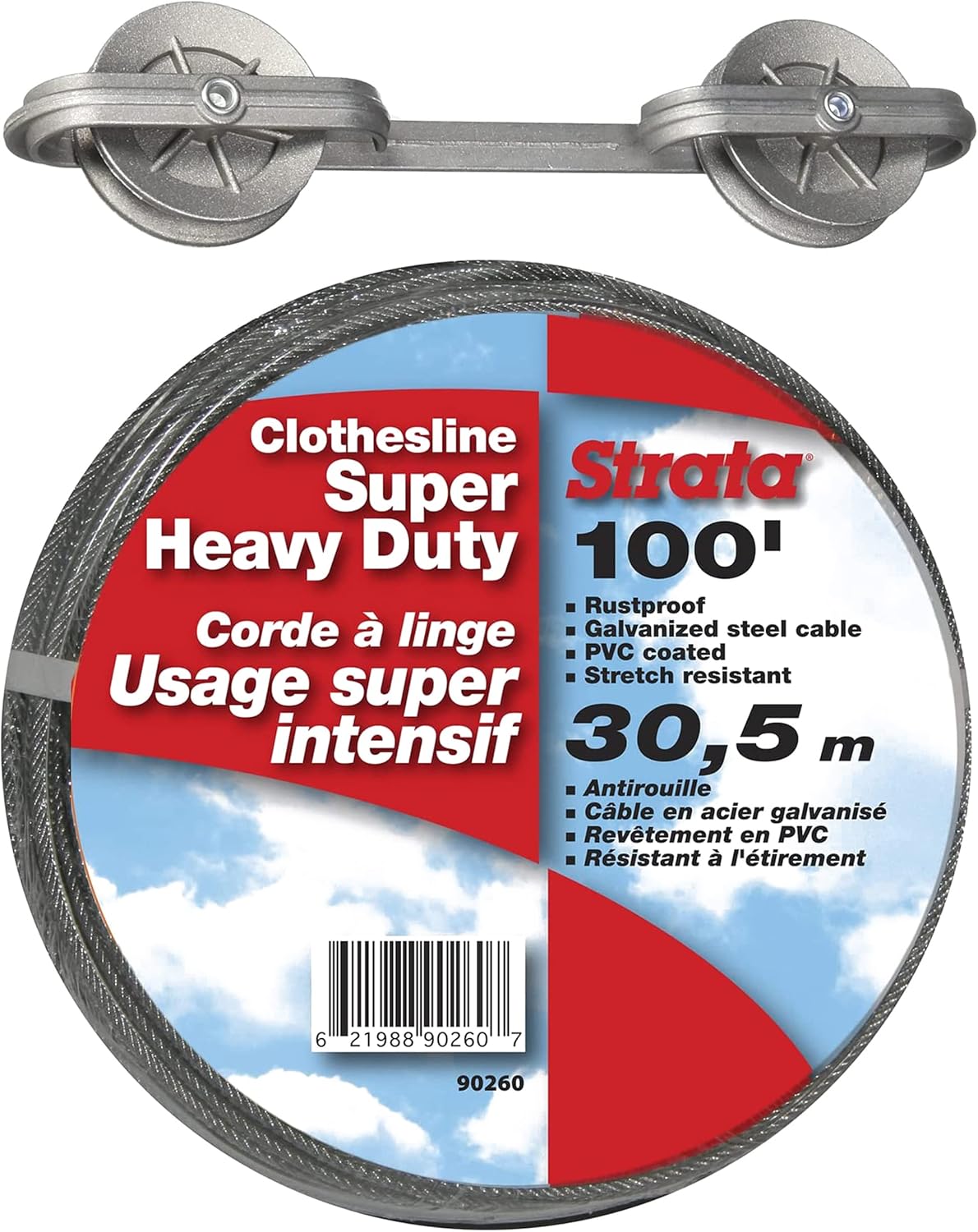 Strata 10" Metal Spacers/Wheels for Clothesline and Strata