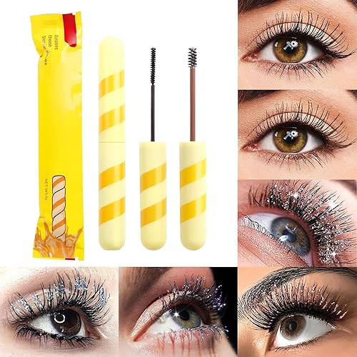 Miniatura 5 de Hard Candy Makeup Cheese Mascara Thick Slender Curly With Fine Sparkles Diamond Mascara Non Curling Slender Mascara Makeup Party Wedding Color Guard