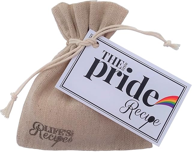 The Little Pride Recipe - A Lovely, Thoughtful and Fun Unique Gift, to Celebrate Love for Your LGBT Friend, Partner, Husband, Wife, Girlfriend, Boyfriend Birthday, Christmas, Wedding...