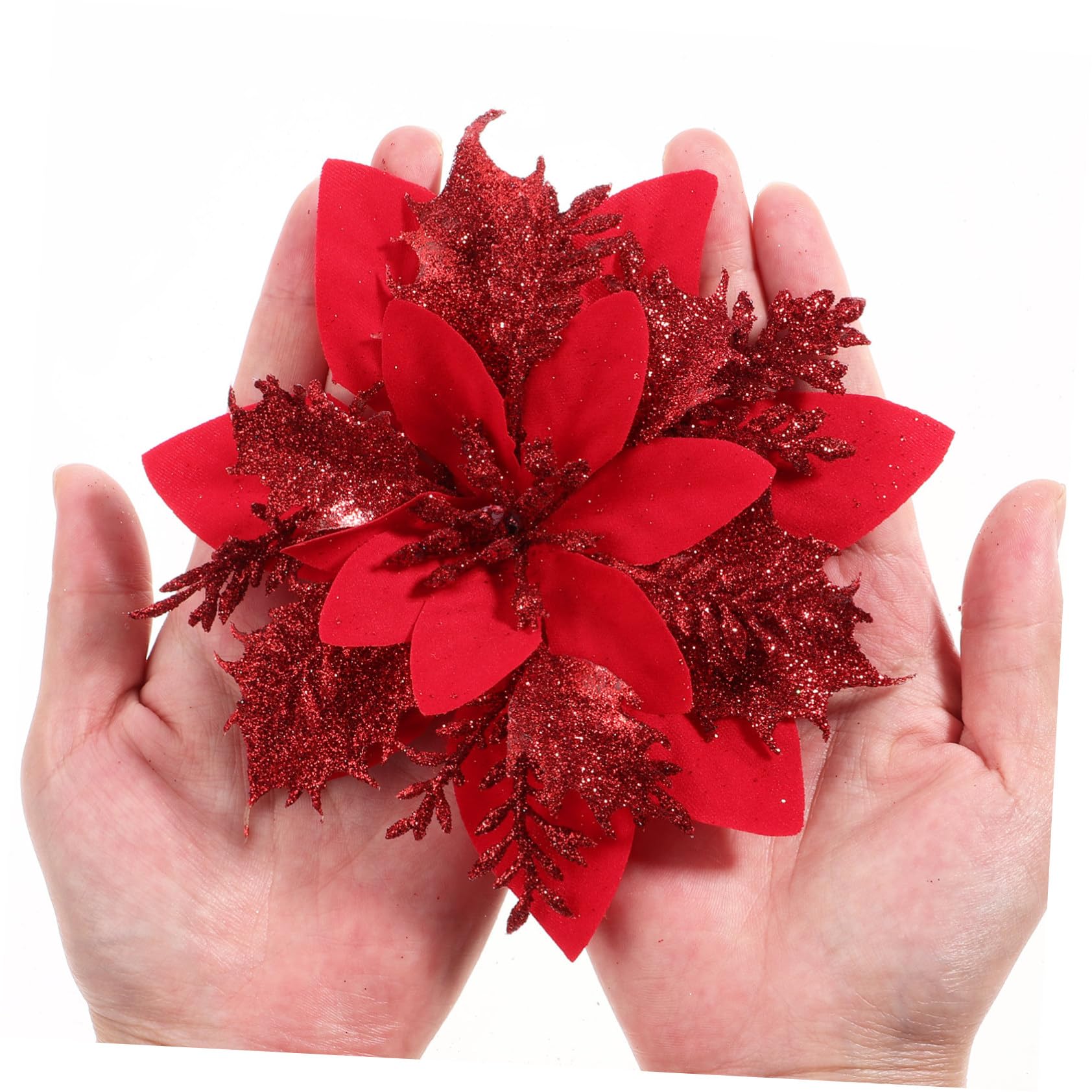 Amazon.co.jp: EXCEART クリスマスツリー飾り 人工花 造花 クリスマス