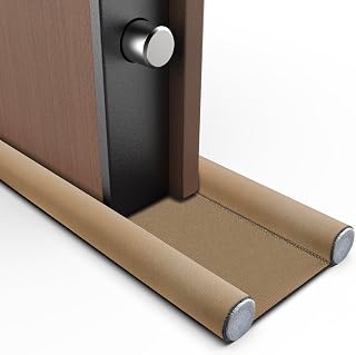 Zugluftstopper für Türen von 5 bis 10 cm, ideal für alle Türen, verhindert Zugluft und Eindringen von Staub, Wasser, Licht, Insekten und Lärm (Sand)