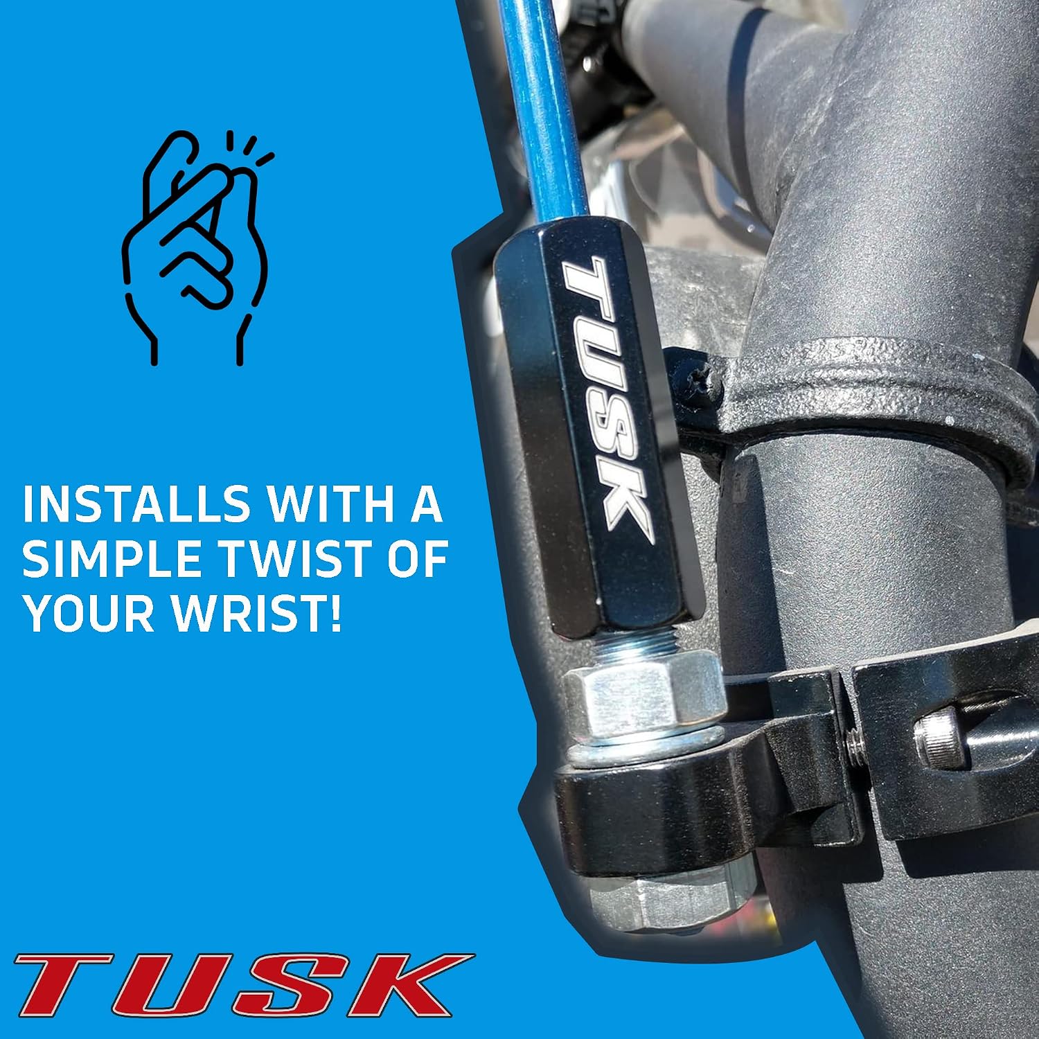 Tusk Quick Release Flag Pole Holder 1/4" Pole Blue