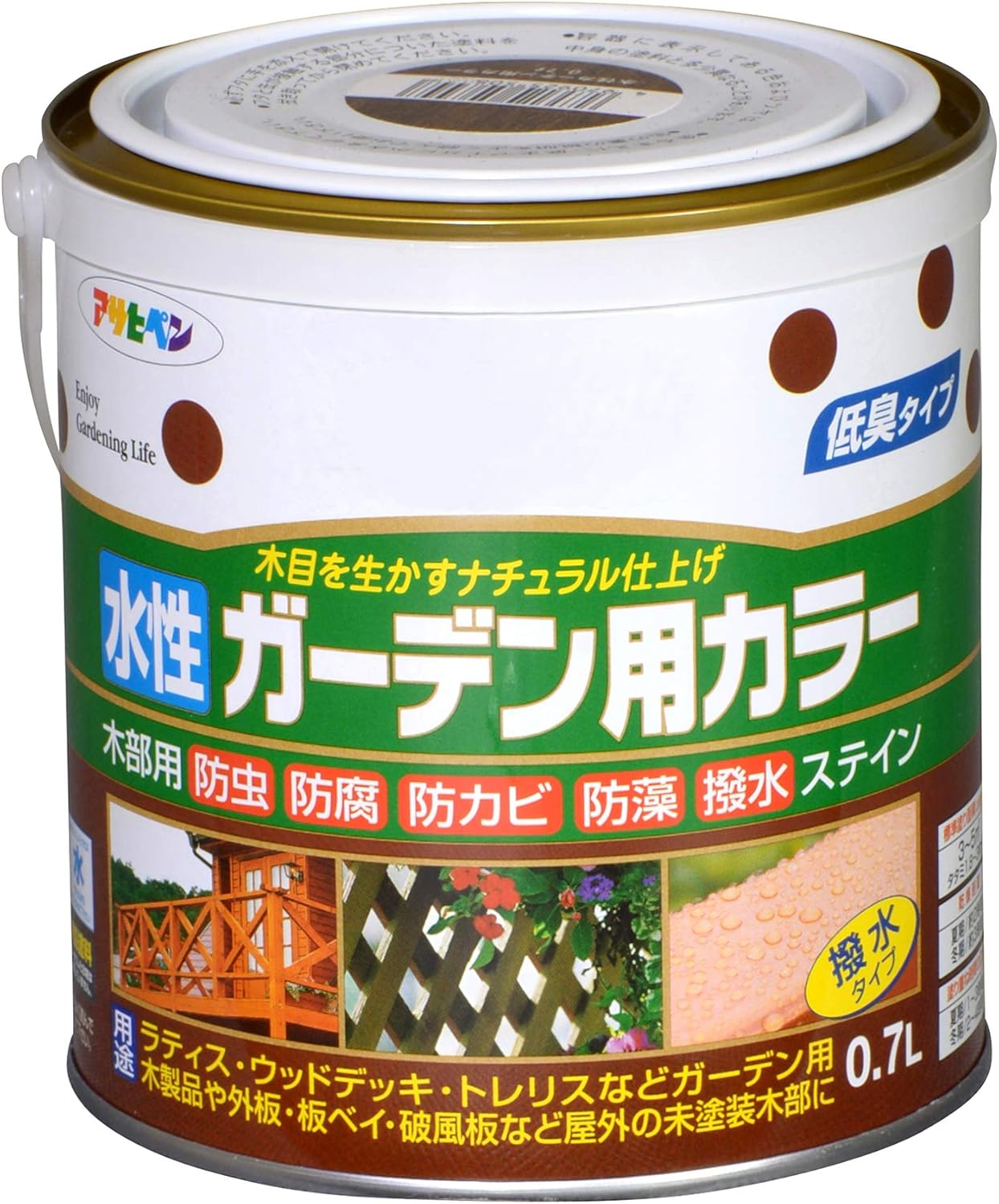 Amazon アサヒペン 水性ガーデン用カラー 透明 クリヤ 0 7l Diy 工具 ガーデン