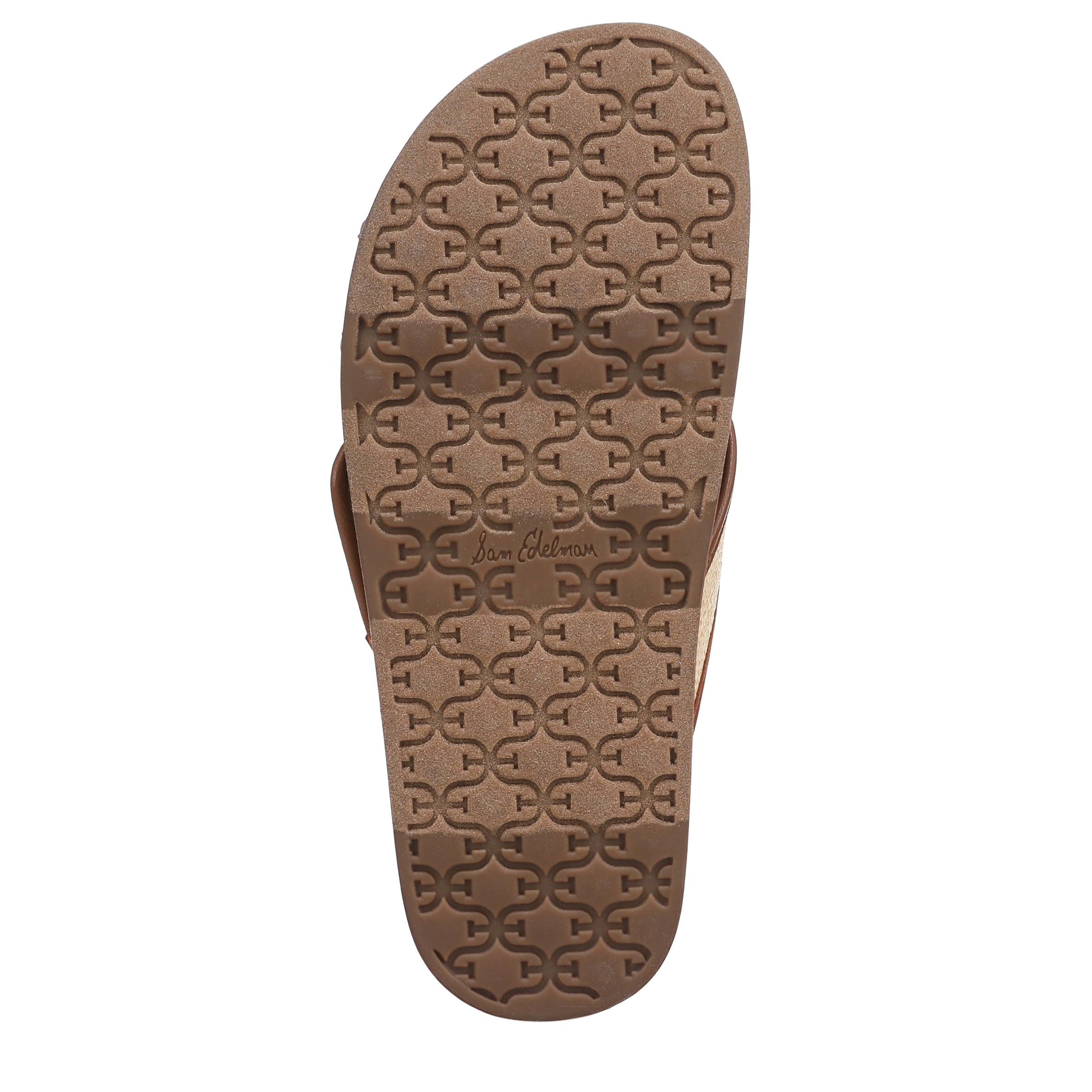 Sam Edelman Women's Darla Slides: 10 Bleached Beechwood/Rich Cognac