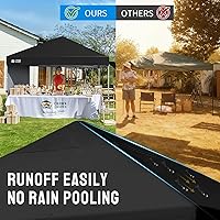 Vista 6 de CROWN SHADES - Toldo desplegable de 8 x 8 pies con 1 pared lateral, tienda de campaña de playa que se arma con solo presionar un botón, glorieta