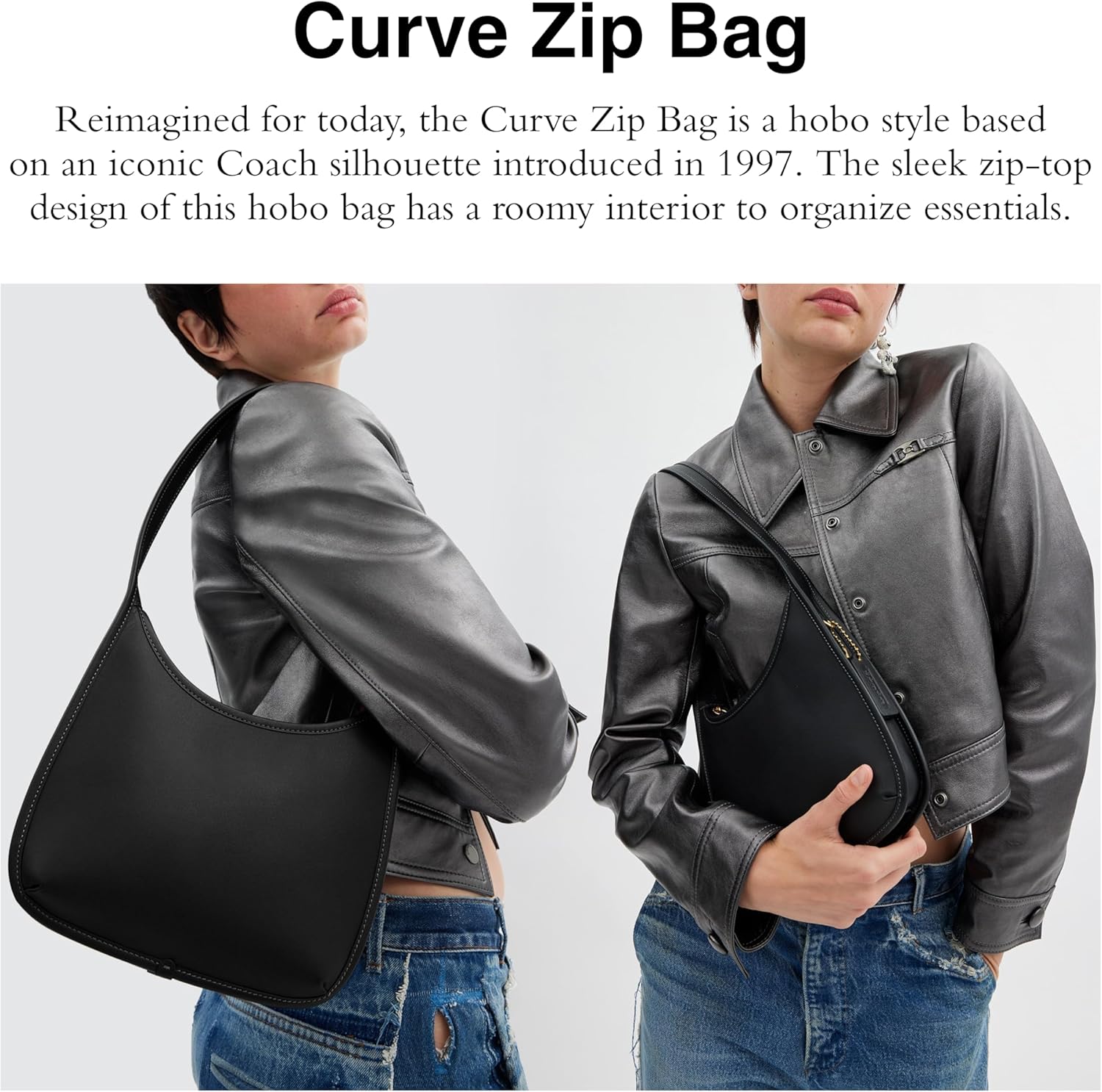 COACH womens Curve Zip Bag - Image 2