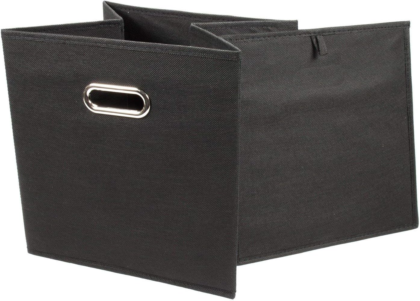 Zeller 14113 Storage Box, Non-Woven, Black, 32x32x32cm