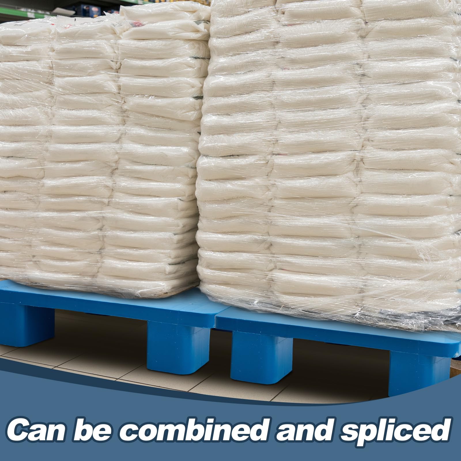 Snapklik.com : Soaoo Plastic Pallets For Basement Storage Easy To Stack ...