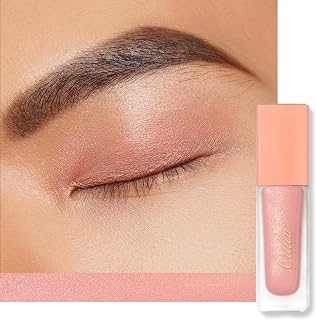 Oulac Liquid Eyeshadow Satin Finish - Multi-Use Pink Eyeshadow Primer & Liquid Blush | Blendable Smooth Eye Make-up, Crease-Resistant, Non-Greasy, Vegan, Cruelty-Free, Starfish (SA04)