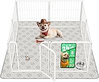 Vista 66 de FXW Homeplus Unleashed Corralito para Perros de Interior - Juego Sin Estrés y Seguro, Resistente de 40 Pulgadas 6 Paneles Corralito para Perros Negro
