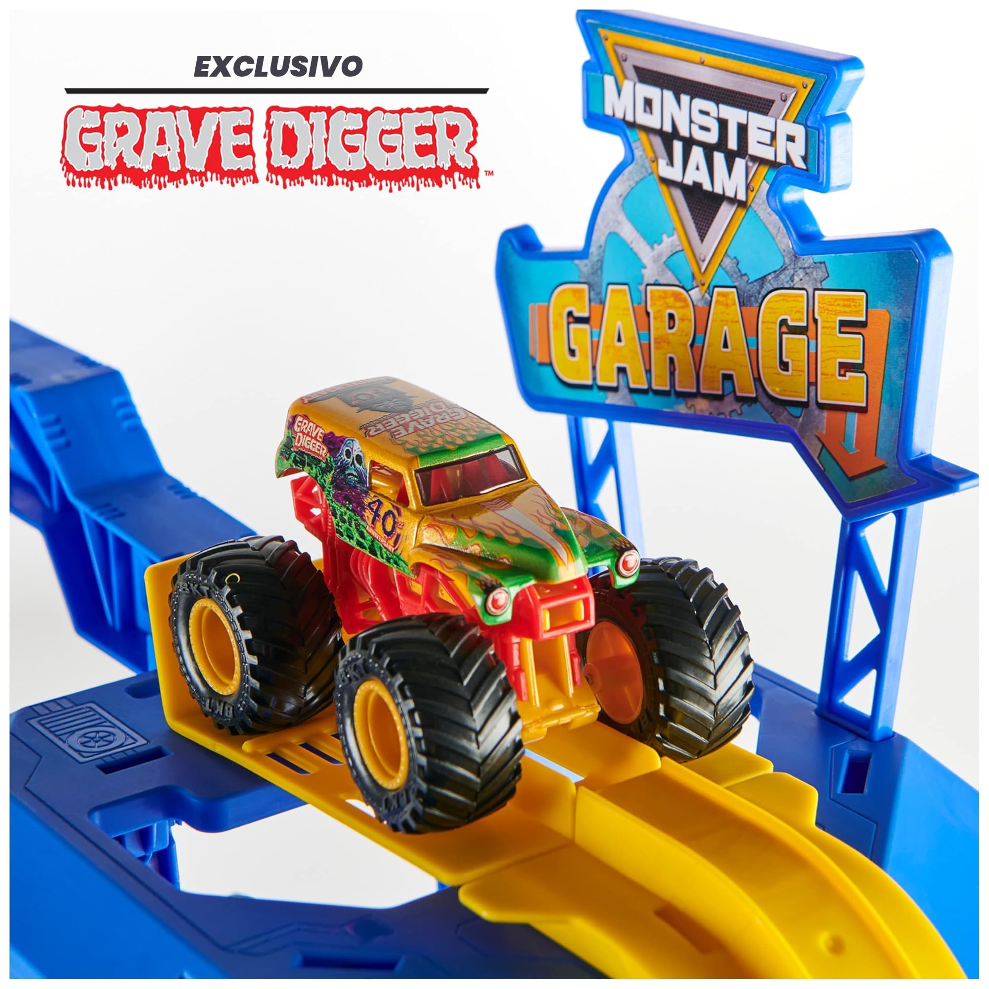 Amazon.com: Monster Jam - Set de juego y almacenamiento de garaje