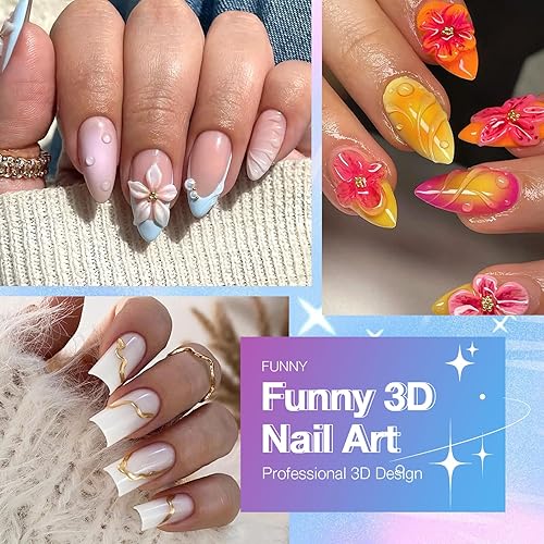 Miniatura 2 de Solid Builder - Gel de uñas 3D de gran capacidad de 2.16 oz (morado) (rosa transparente)