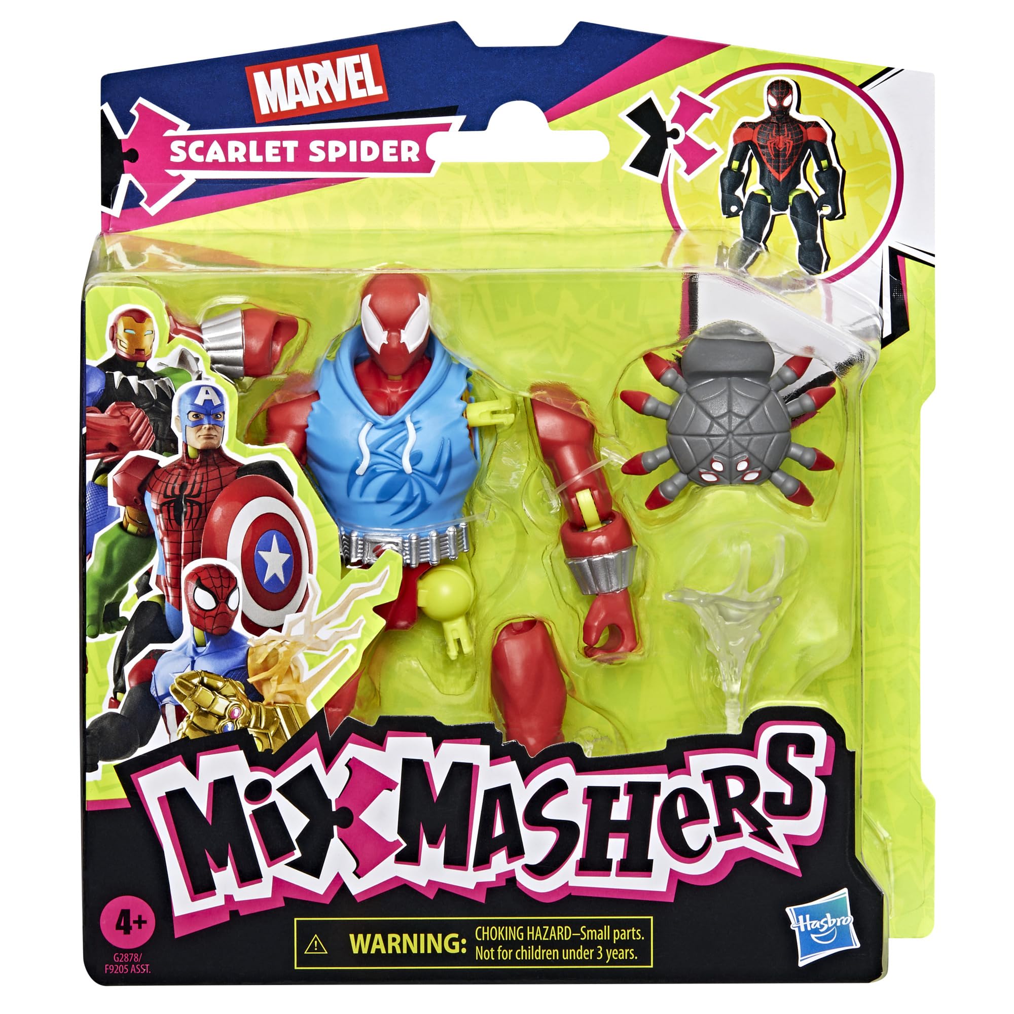 MixMashers Marvel Scarlet Spider Custom Spider-Man Mix-And-Match Action Figure & Accessories - Image 2