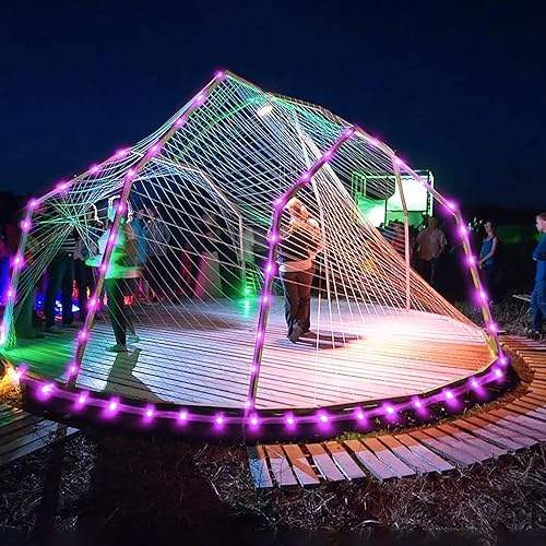 Miniatura 137 de JMEXSUSS Tira de luces de Navidad multicolor de 163 pies con 500 luces LED para exteriores, resistente al agua, alambre transparente, luces Varios