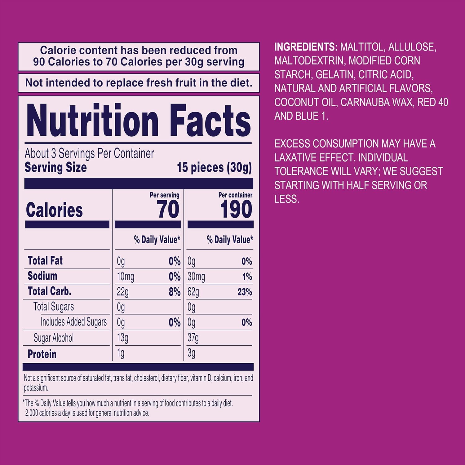 Zero Sr Fruity Bites, Berries 'n Cherries Sna Pa, Gluten