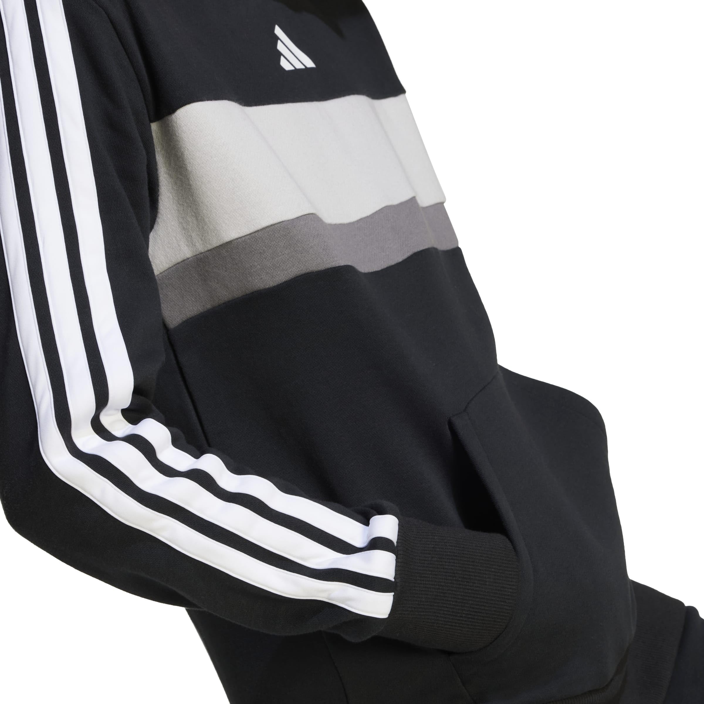 adidas Seasonal Essentials Tiberio 3 Stripes Fleece Hoodie Sudadera con Capucha Unisex niños (Pack de 1)
