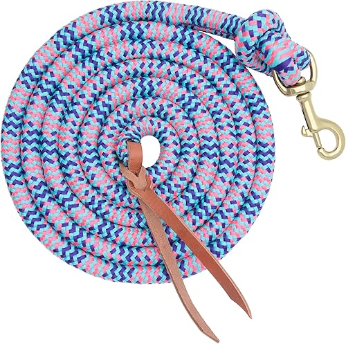 Miniatura 21 de Weaver Leather Poly - Correa vaquera con broche de presión, 5/8" x 10', morado claro/azul claro/verde claro