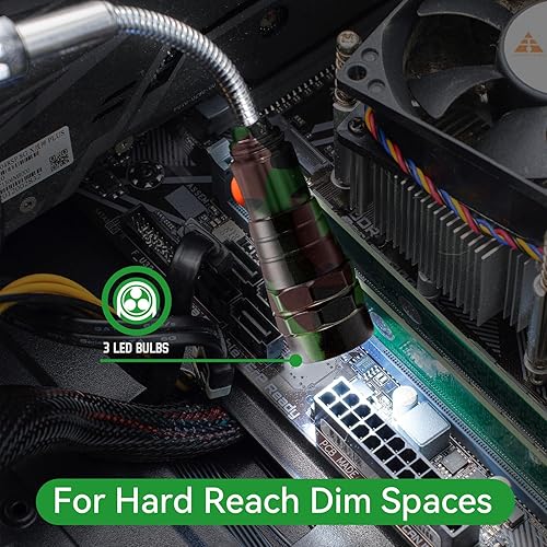 Miniatura 7 de Herramientas magnéticas LED para recoger, regalos para él, hombres y niños, linternas magnéticas telescópicas con barra magnética extensible,