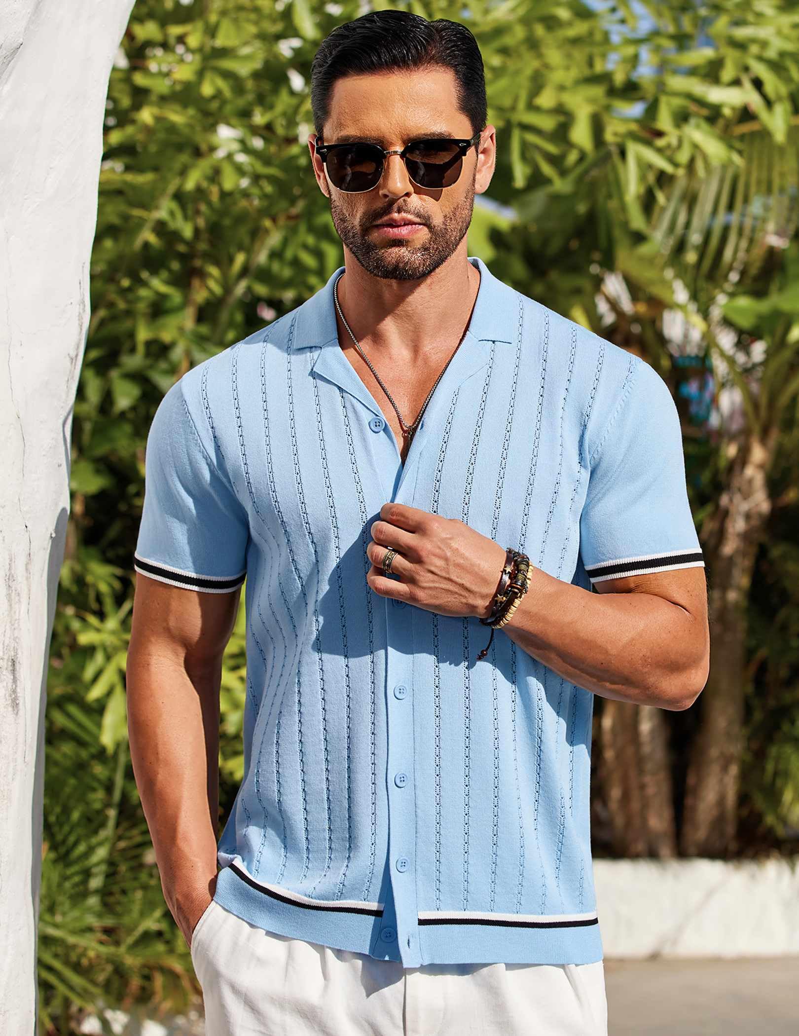 Coofandy Ztj009333 Casual Uomo (Pacco da 1)