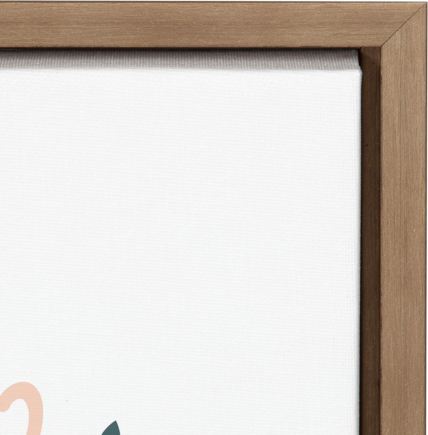 Gold Framed Motivational Canvas Print for Kids' Nursery