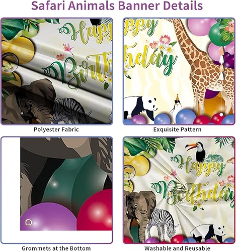 Miniatura 10 de Cartel de fondo de feliz cumpleaños para niñas y mujeres, pancarta de cumpleaños floral de acuarela rosa grande, flores de tela, fondo de foto de