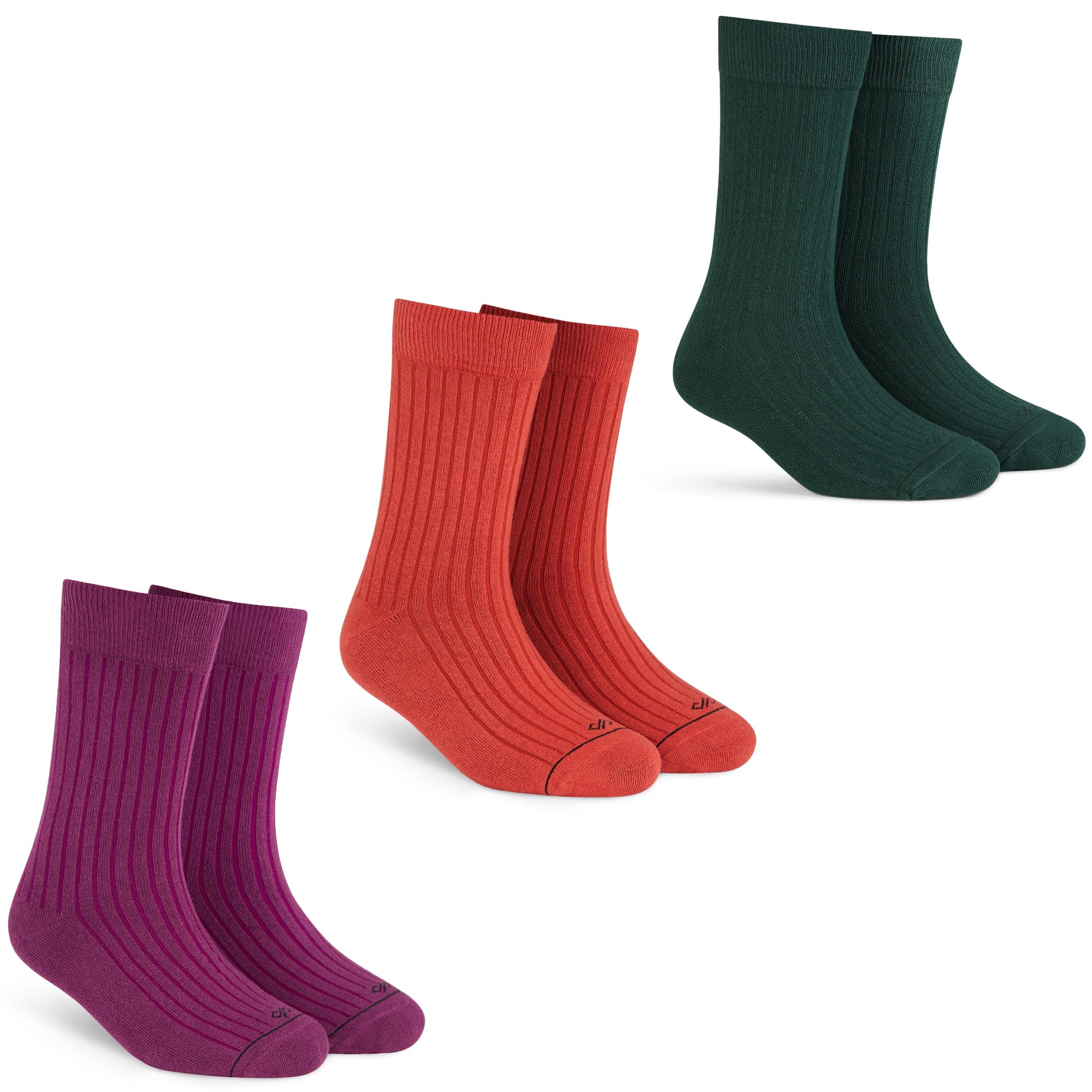 Men's and Women's Combed Cotton Solids Crew Length Socks (Pack of 3) (Multicolour, Free Size)-image-5