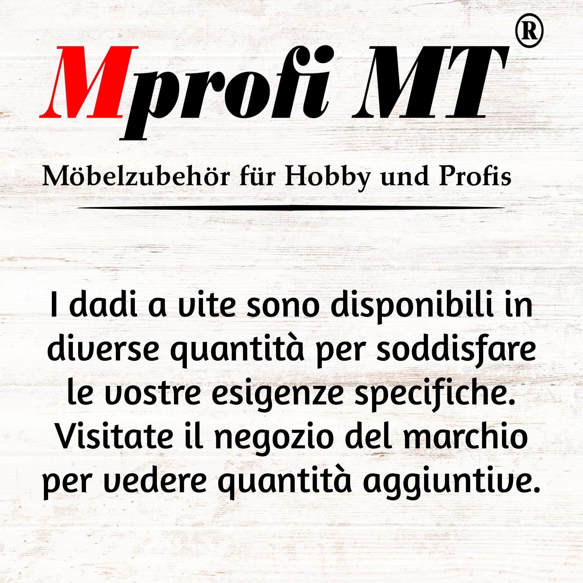 Mprofi MT® 10 Pezzi | Dado Esagonale Inserti M10 x 20mm | Inserti Filettati | Manicotti Filettati | Inserto in Legno per Dadi | per Mobili in Legno | Dado a Vite con Chiave Esagonale