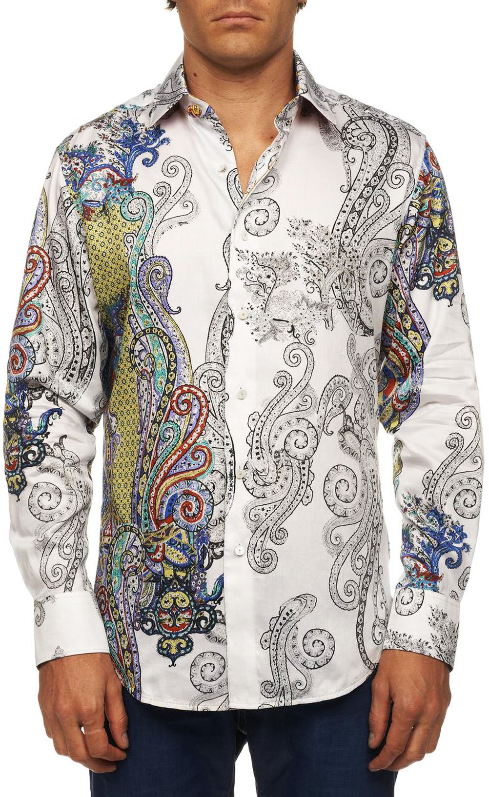 Robert Graham Men's Marky Mark-Long Sleeve Limeted Edition Shirt