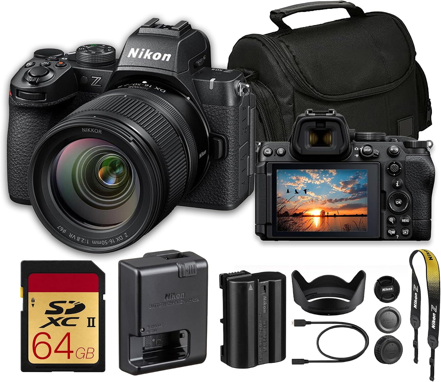 Z6 III Mirrorless Camera with 24-120mm Lens Bundle with Bag + 64GB UHS-II U3 Memory Card