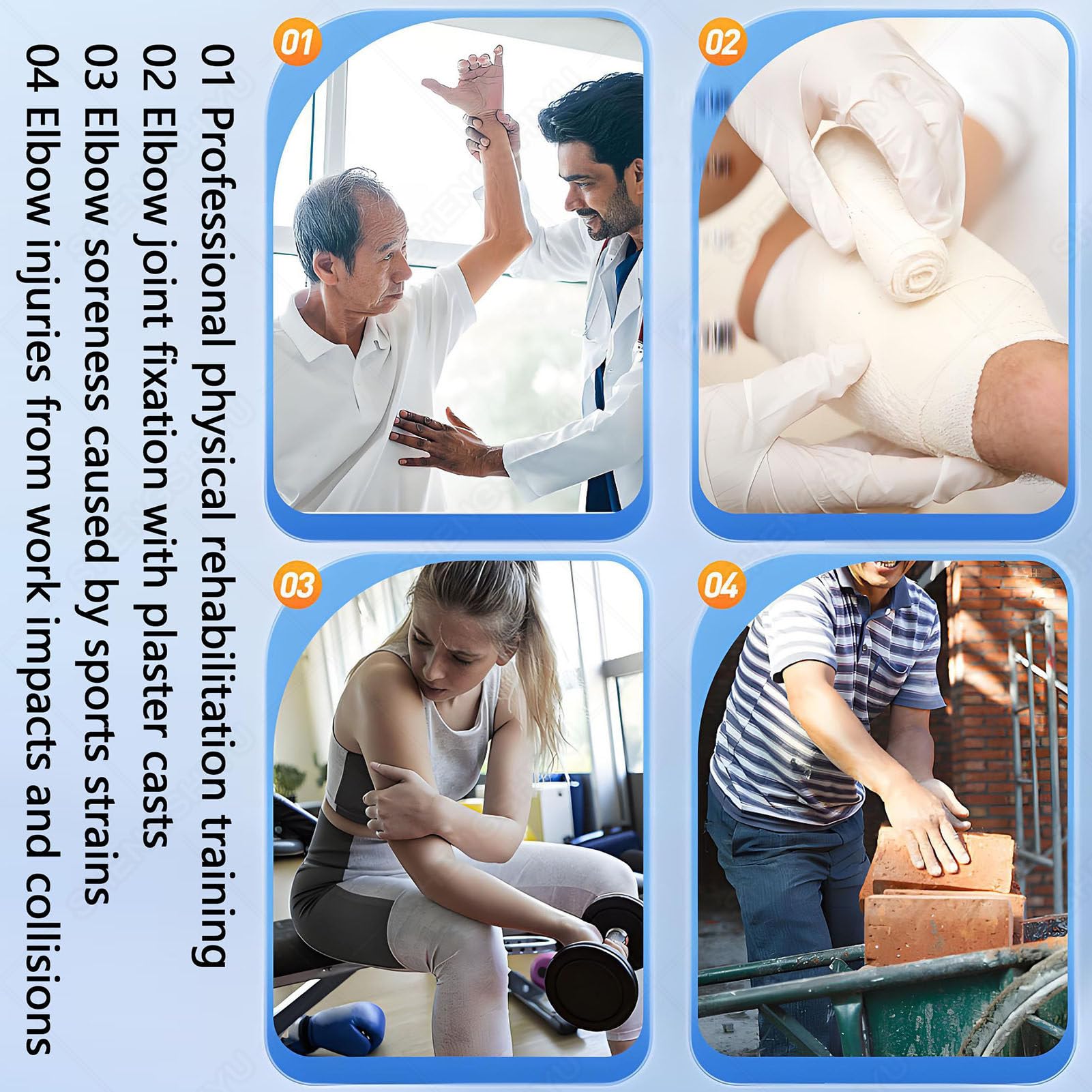 Elektryczny Trenażer Do Rehabilitacji łokcia, Kątem Od 0° Do 135° | Zdalnie Sterowane Urządzenie Do Rehabilitacji Ramienia Z Przesuwną Szyną I Regulowanym, Przeznaczone Dla Placówek Opieki