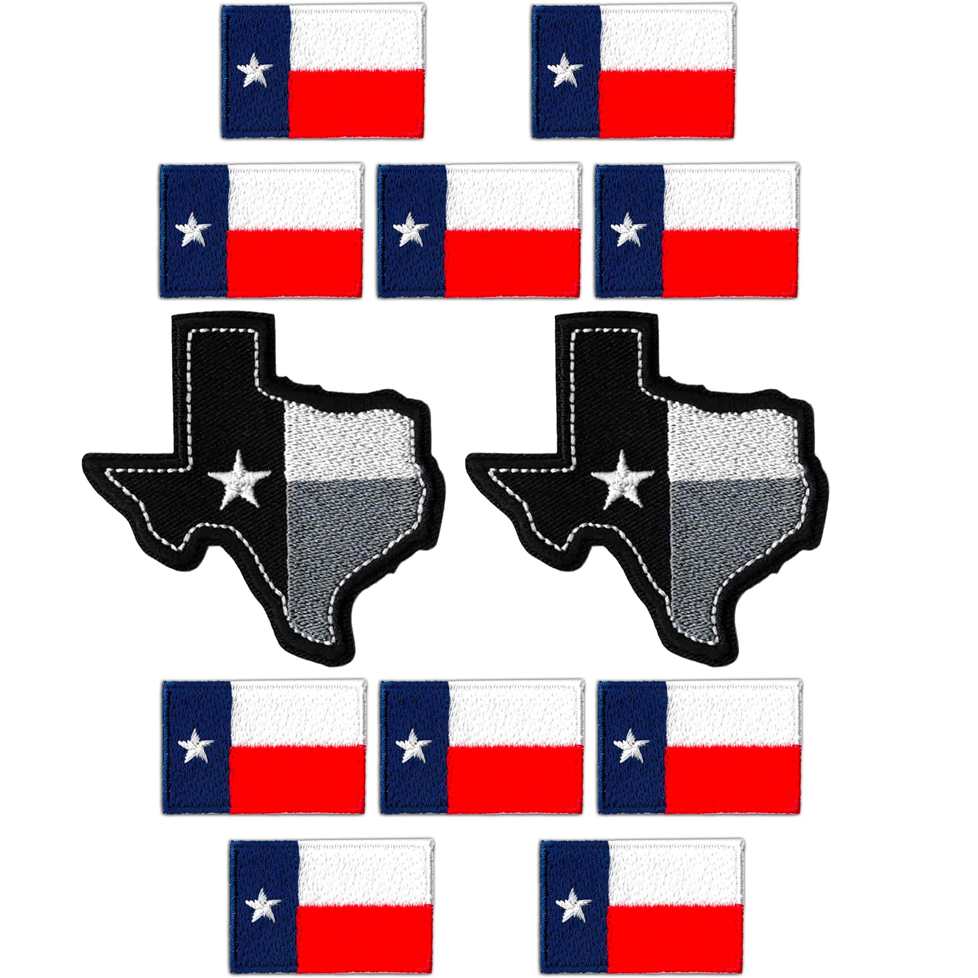 Small Texas Flag Patch - Houston San Antonio Dallas Badge 2-1/8" (3
