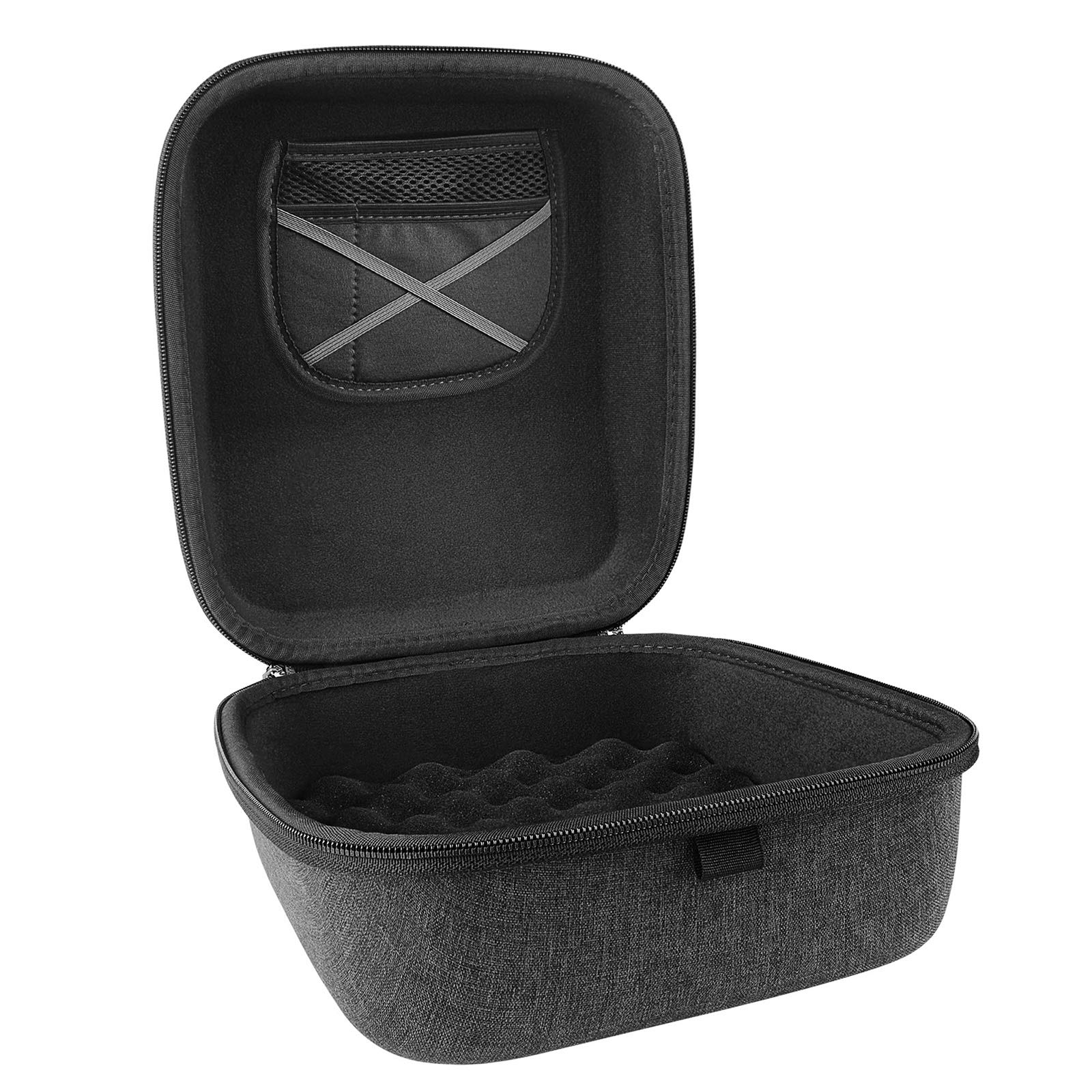 Geekria Shield Case Compatible con Sennheiser HD 800 S/HD 820, Beyerdynamic DT 1990 Pro, Bolsa de Transporte rígida Protectora de Repuesto para Auriculares Grandes circumaurales (Gris Oscuro)