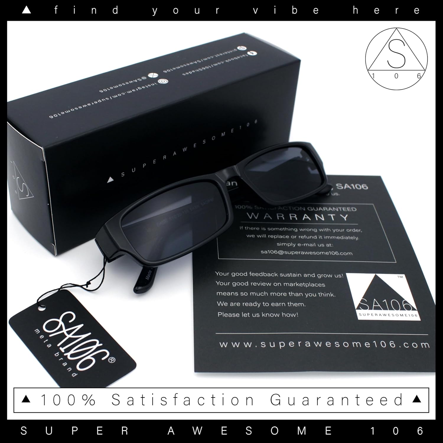 Mens Small Face Snug Fit Color Lens Rectangular Plastic Frame Sunglasses - Image 9