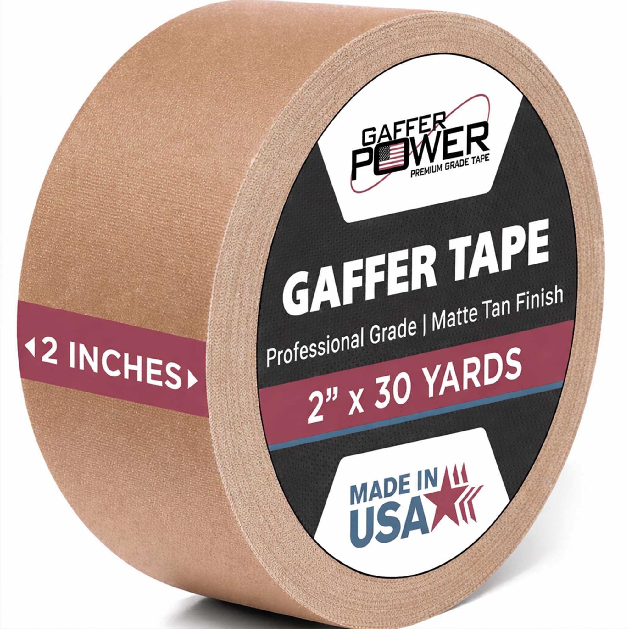 ECHTE Professionelle Grade Gaffer Tape von Gaffer Power, hergestellt in den USA, blau fluoreszierenden Heavy Duty Gaffers Tape, antireflektierend, Mehrzweck.