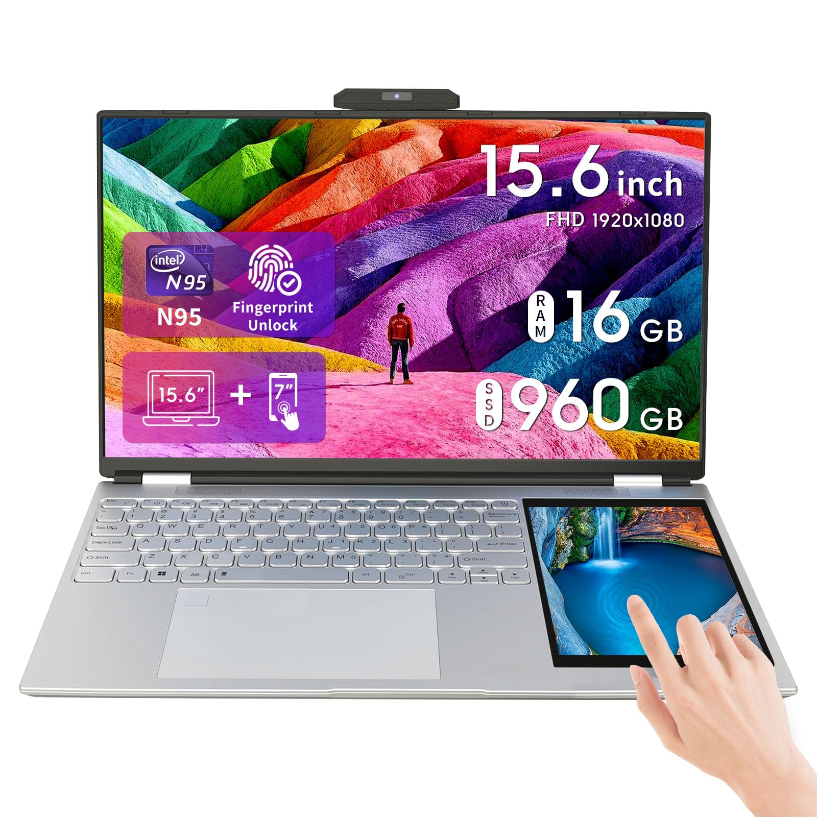 BINTEC 15.6インチ Windows11 Pro&office 2019 Amazon.com: BINTEC 15.6 Inch LCD Screen + 7 Inch Touch