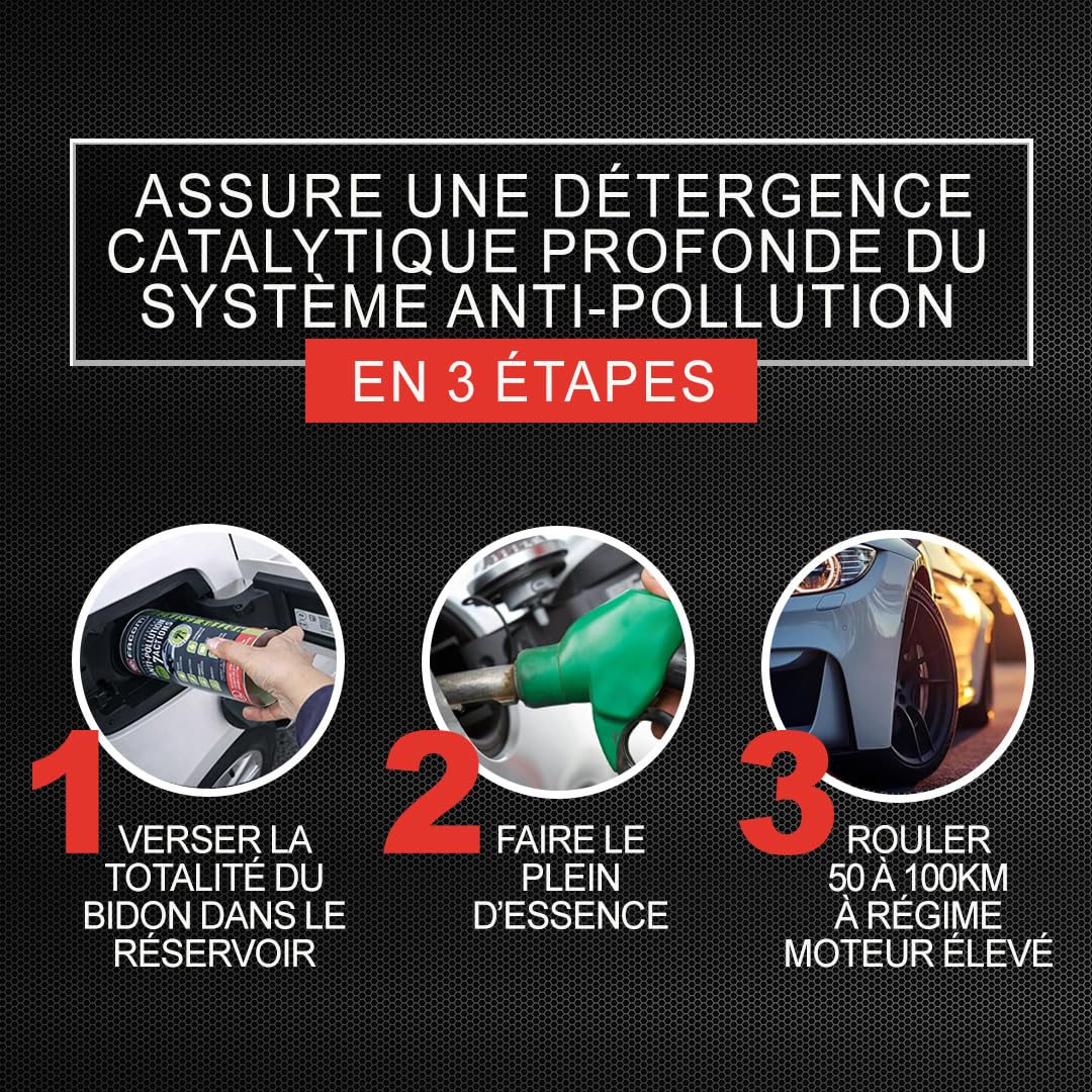 FACOM 006071 Détergent Système Anti-Pollution Essence 7 en 1 – Pompe d'injection, injecteurs, conduits d'admission, EGR, catalyseur d'oxydation– Formule Pro 1L