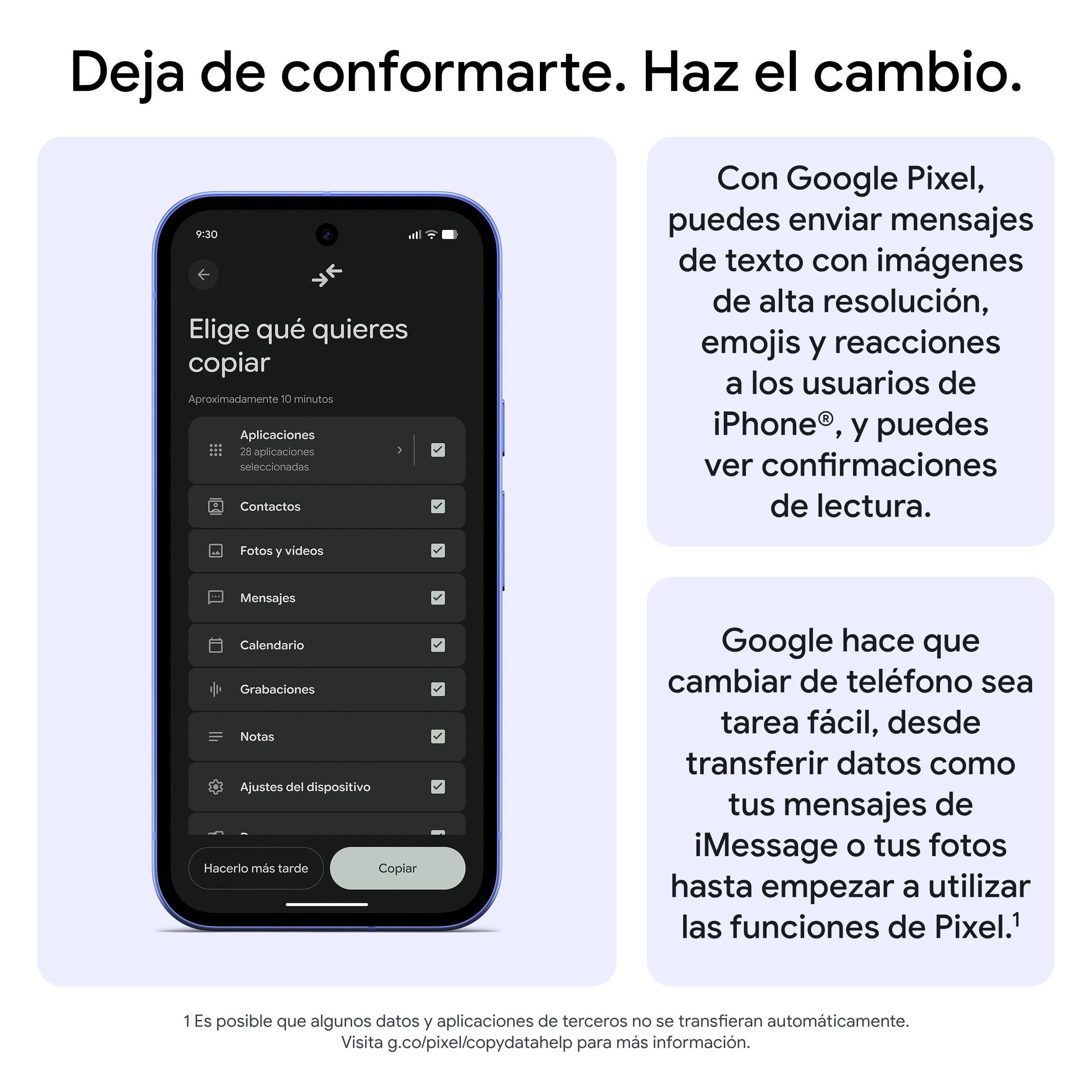Google Pixel 10a - 7 años de Nuevas actualizaciones y Funciones, más de 30 Horas de batería, Asistente de Cámara, Gemini Live, Seguridad de Pixel - Gris Niebla, 128GB