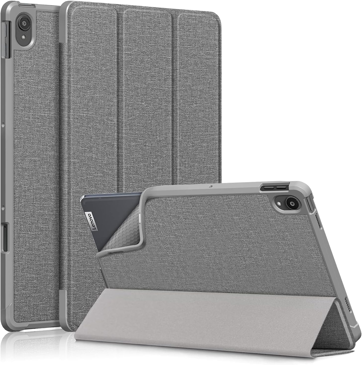 Auslbin Custodia per Lenovo Tab P11 /P11 Plus 11 Pollice (TB-J606F/TB-J606X) 2020 /TB-J607 2021 Tavoletta Cover con Portafogli in Pelle PU con Funzione di Supporto,Gatto e Leone