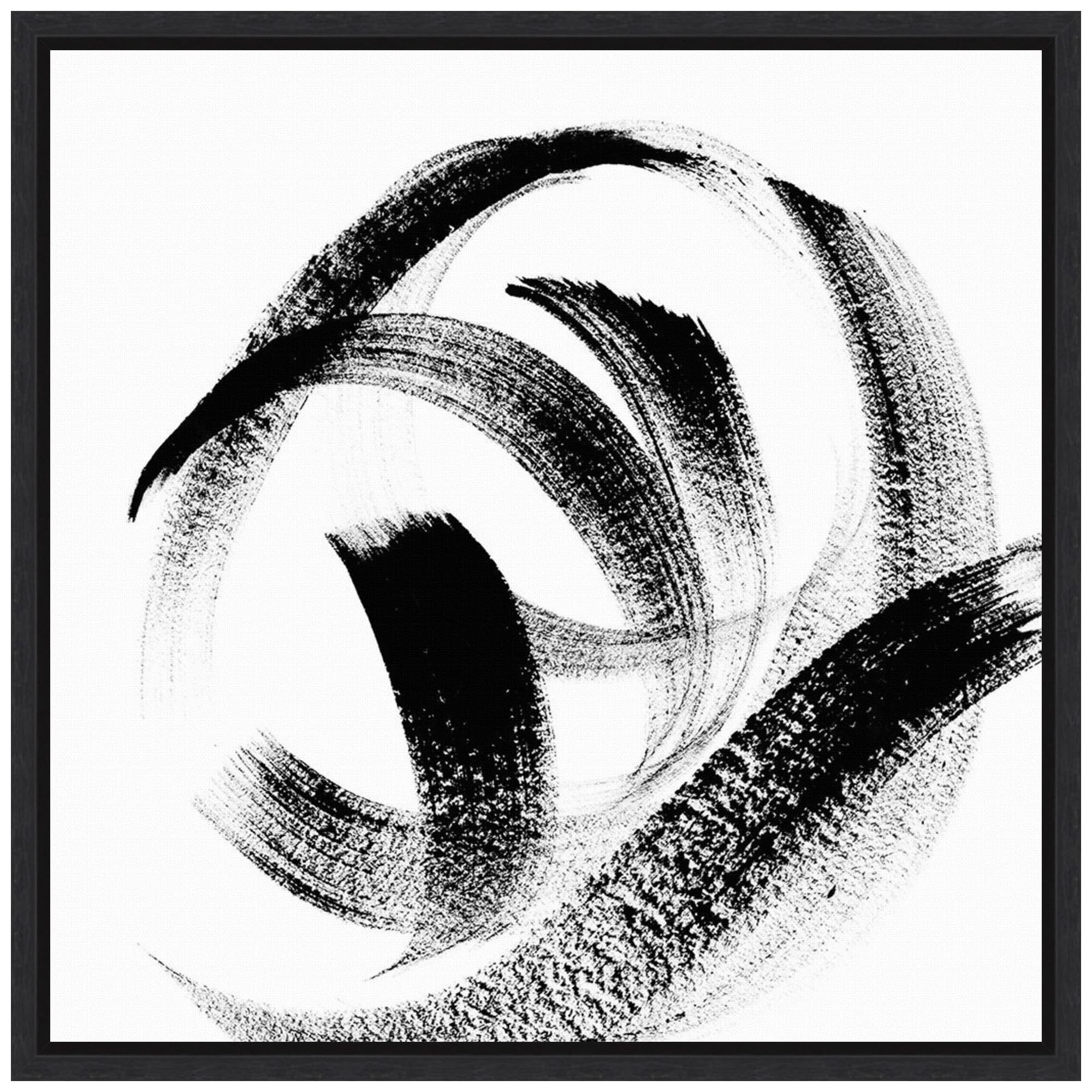 Amanti Art Framed Canvas Wall Art 22x22 Follow Me I by Sharon Chandler, Framed Wall Art Canvas, Abstract Artwork, Modern Decor, Medium Poster Painting for Living Room, Bedroom, Bathroom, Kitchen,