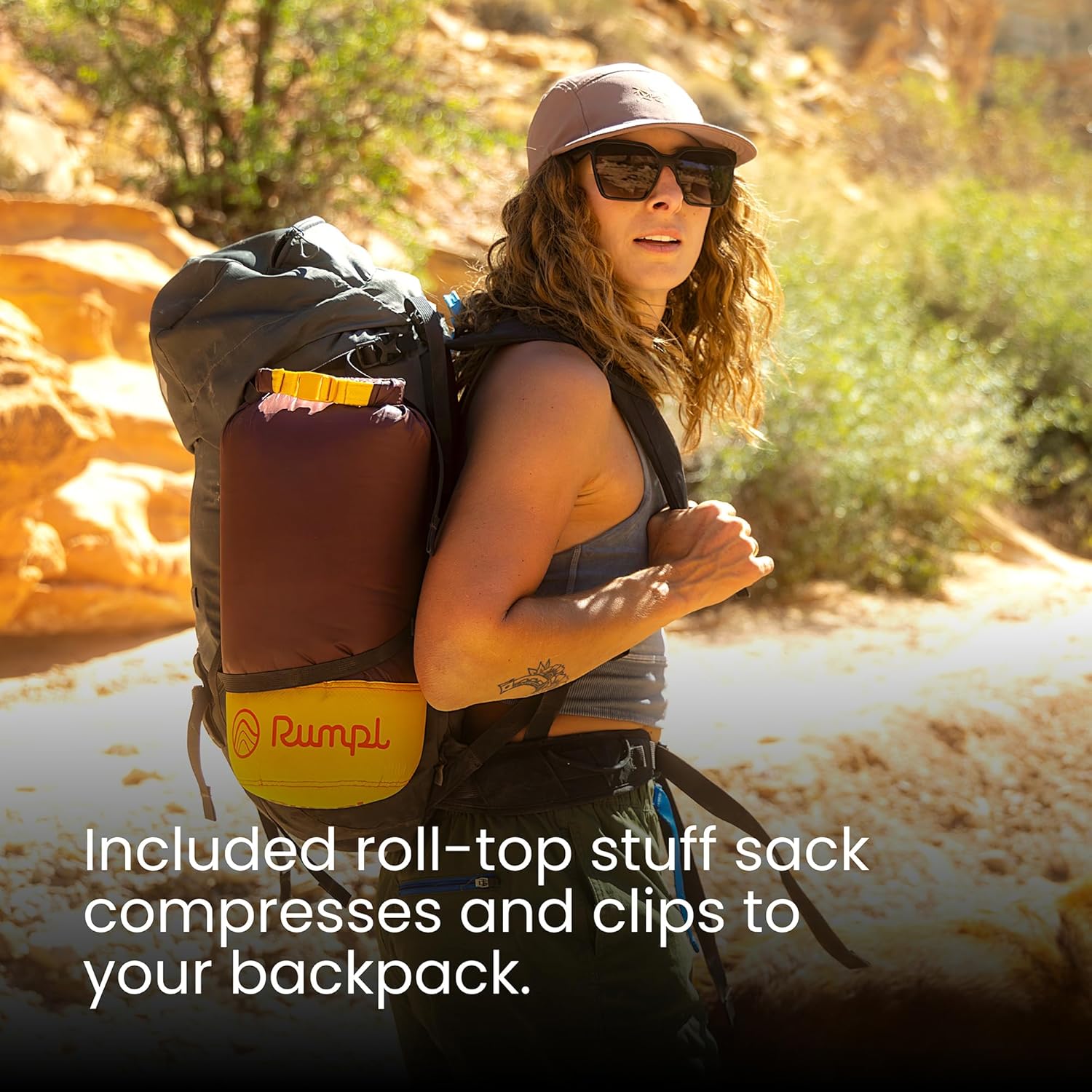 Rumpl Backcountry Puffy Blanket - Packing Comfort Into Uncomfortable Places, 100% Recycled Polyester Insulation, Lightweight, Packable, Water Resistant, 52" x 75", Moraine - Image 5