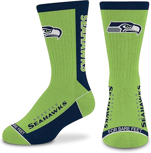 Miniatura 21 de For Bare Feet NFL - Calcetines unisex para niños de la NFL Mvp Crew