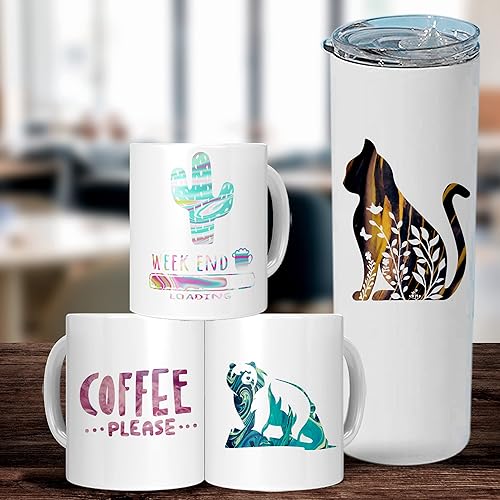 Vista 32 de Lucky Goddness - Hojas de transferencia, 12 piezas de 12 x 4.5 pulgadas, patrón geométrico, papel de sublimación de transferencia de calor