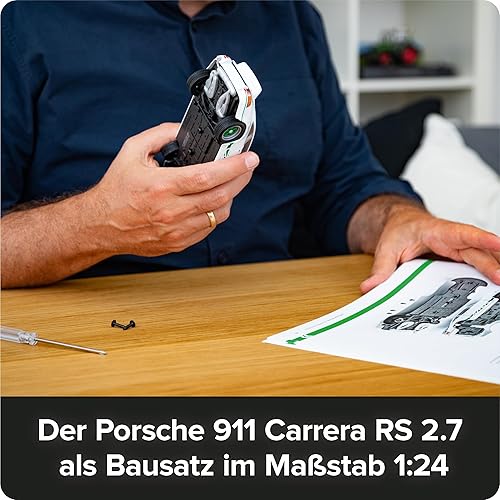 Miniatura 5 de Franzis Porsche Carrera RS Construye tu Leyenda Modelo de Coche Fundido a Presión con Libro de Coleccionista