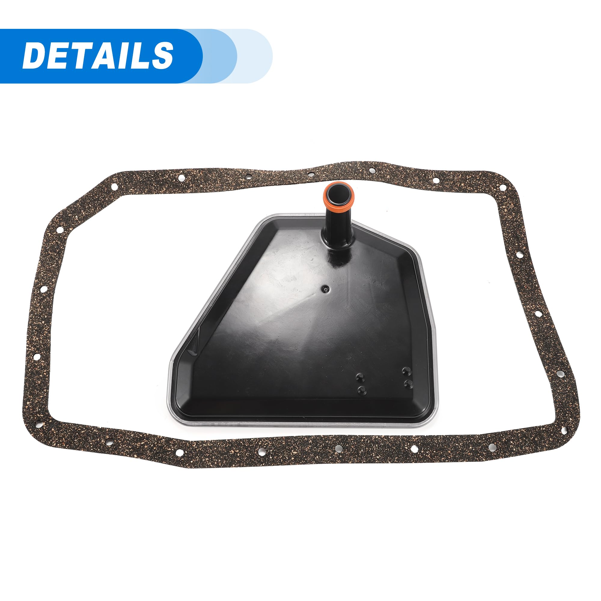 QUARKZMAN Kit De Filtro De Transmisión 6Hp26 Para Ford Explorer 2006-2007 | Metal Y Madera Blanda, Plateado, 6Hp26/6Hp32/6R60/6R80, Oe 24117543550, 21 Agujeros, 1 Filtro+1 Junta