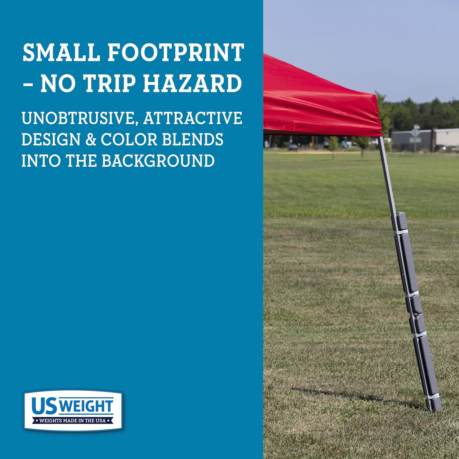 US Weight Four 15 lb.Ingot Canopy Weights - Secure Tents, Canopies, and Umbrellas at Outdoor Events – 60 lb. Total