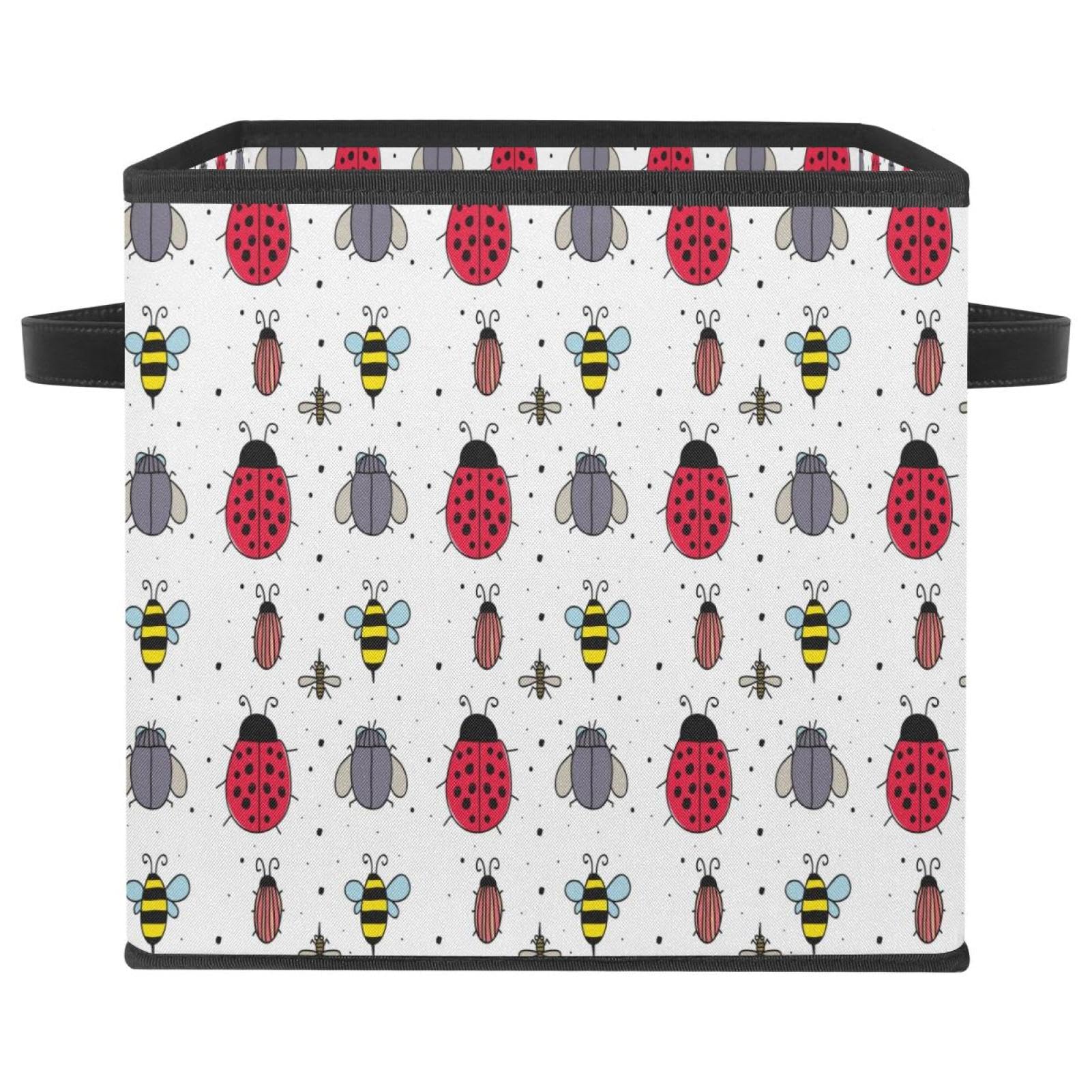 Bacs pour jouets et vêtements pliables motif nature
